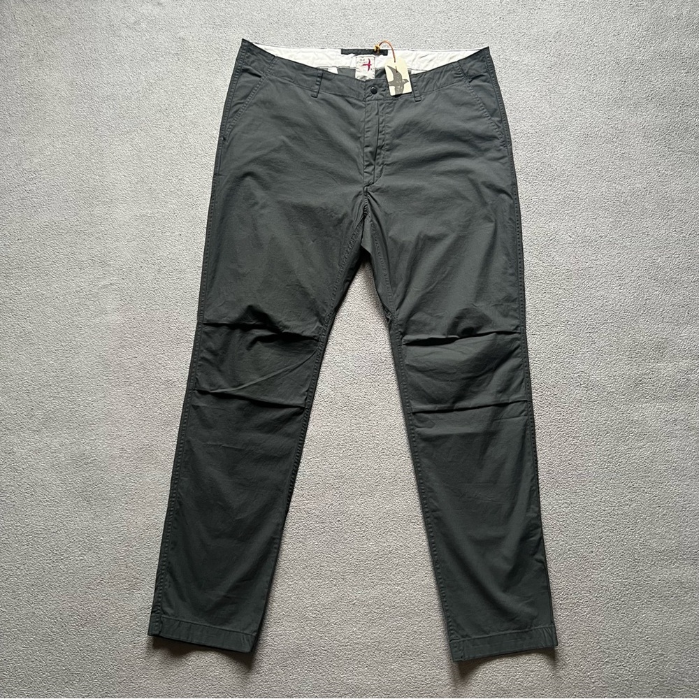 Relwen Pants Mens 38x32 Gray Outdoor Hiking Double Knee Flyweight Flex Chino